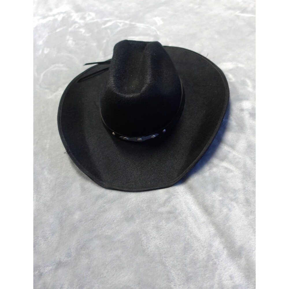 La Sierra West Men's‎ Size Small Black Cowboy Hat Cowboy Core Leather Band